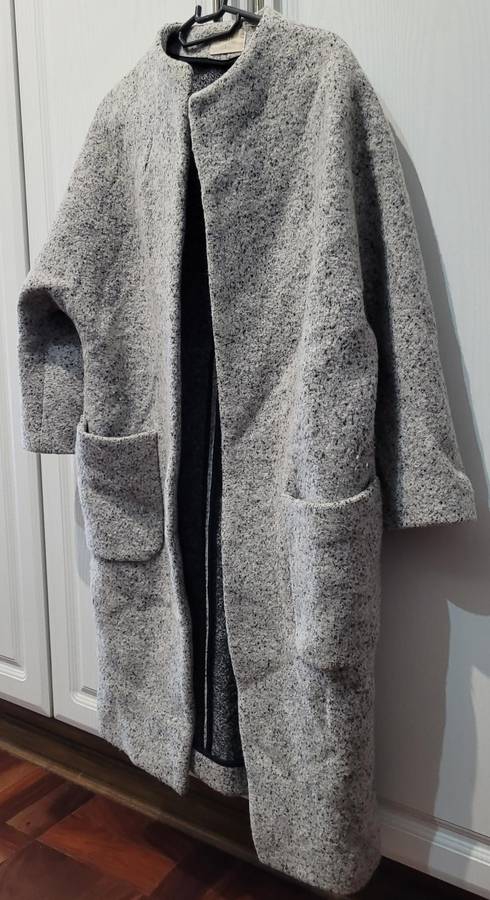 Grey wool coat