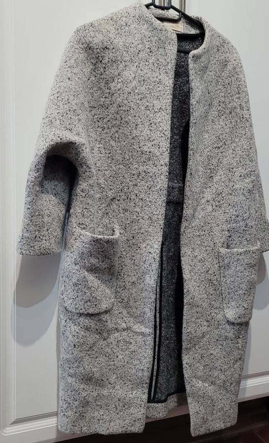 Grey wool coat