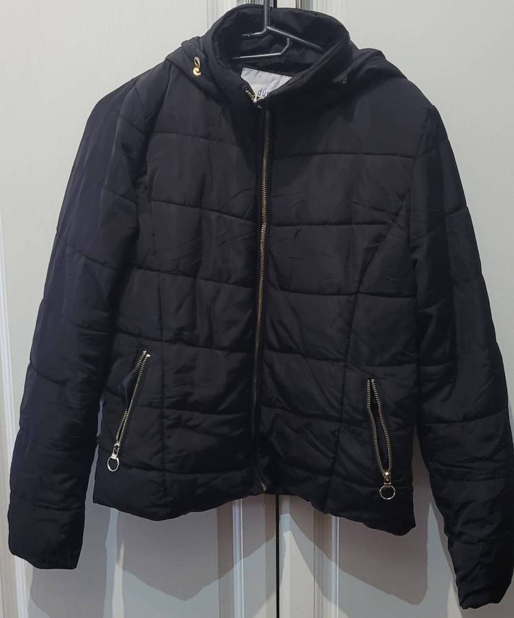 Black puffer jacket