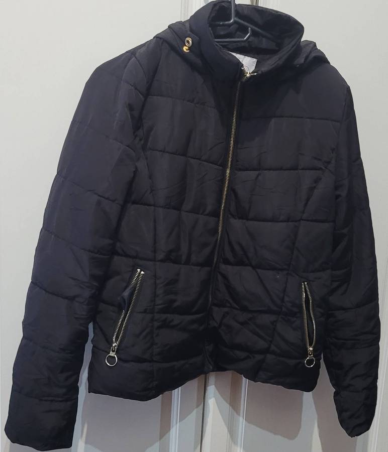 Black puffer jacket