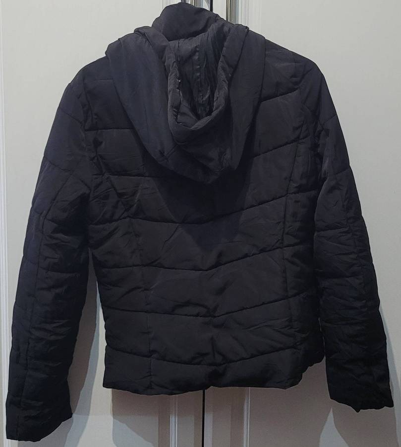 Black puffer jacket