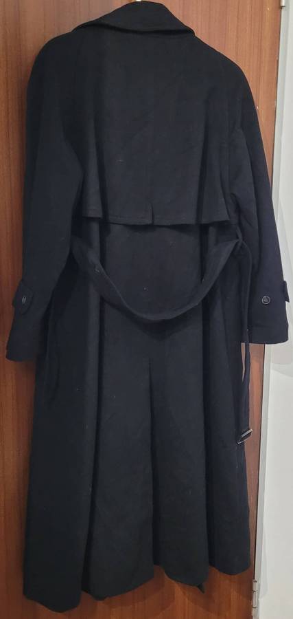 Petite Mademoiselle long black coat