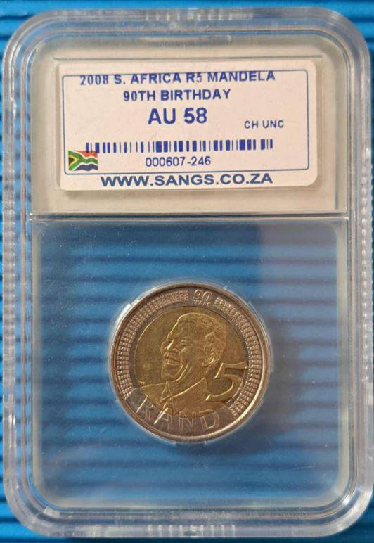 *** 2008 - SA R5 NELSON MANDELA - SANGS AU58 ***