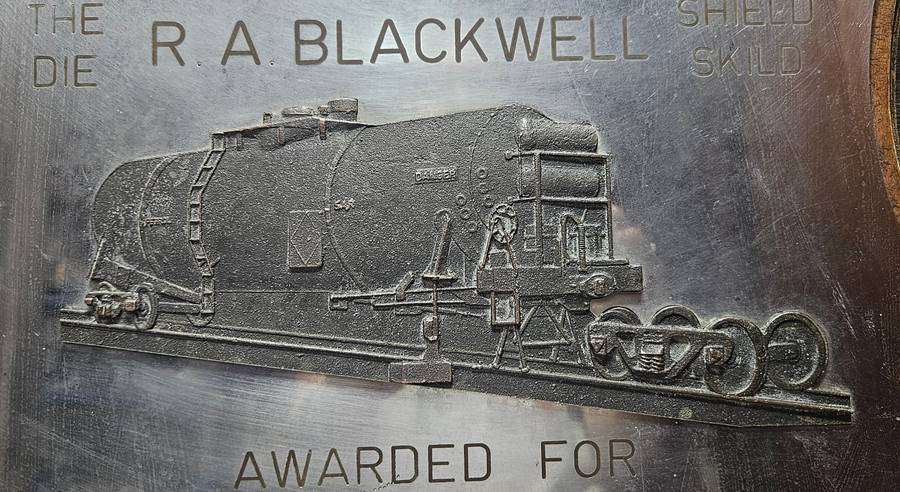 Large and VERY HEAVY vintage Natal Railway Safety Award Plaque