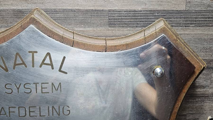 Large and VERY HEAVY vintage Natal Railway Safety Award Plaque