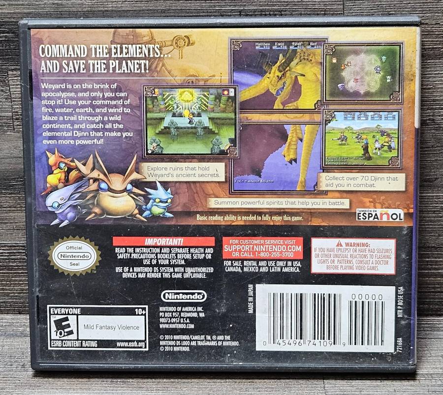Nintendo DS Golden Sun Dark Dawn