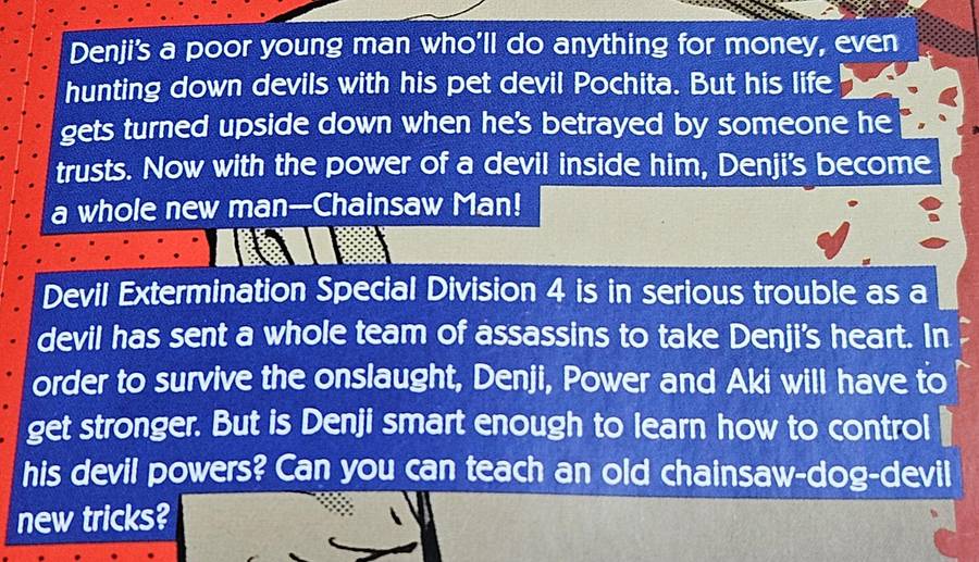 Chainsaw Man - Tatsuki Fujimoto 4 volumes