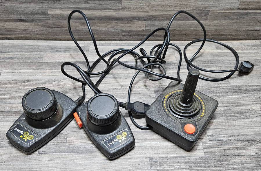 Vintage Atari controllers