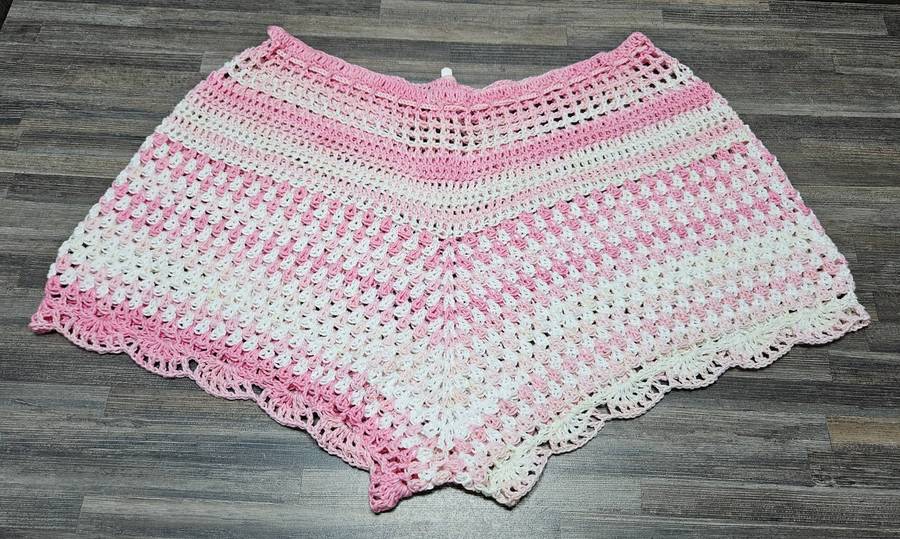 New handmade crochet cute cotton summer shorts