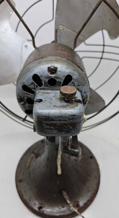 Vintage HEAVY, WORKING!!! Steampunk General Electric Fan