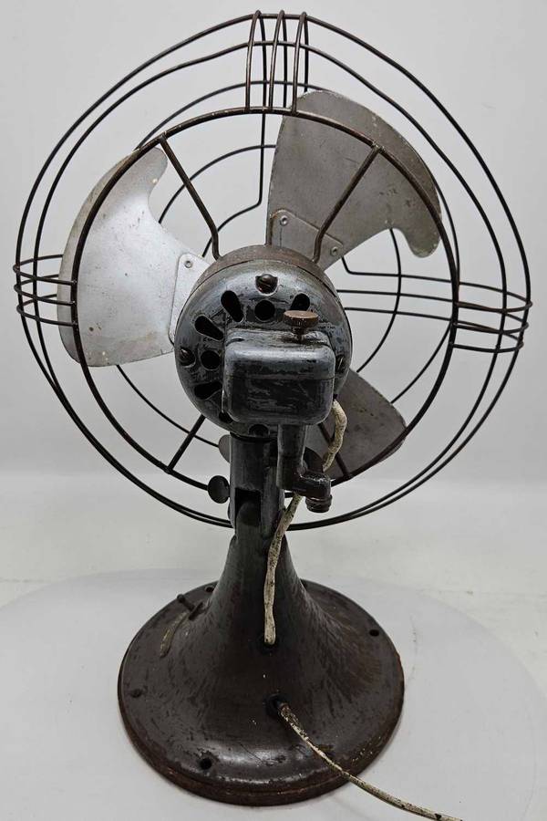 Vintage HEAVY, WORKING!!! Steampunk General Electric Fan