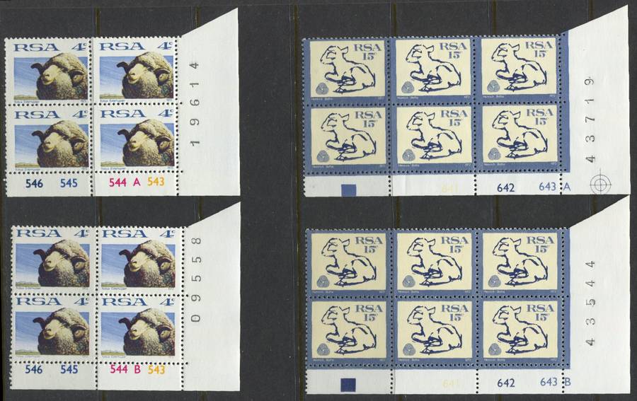 RSA - 7 Control Blocks Of 4/6 - 1973/4 - MNH
