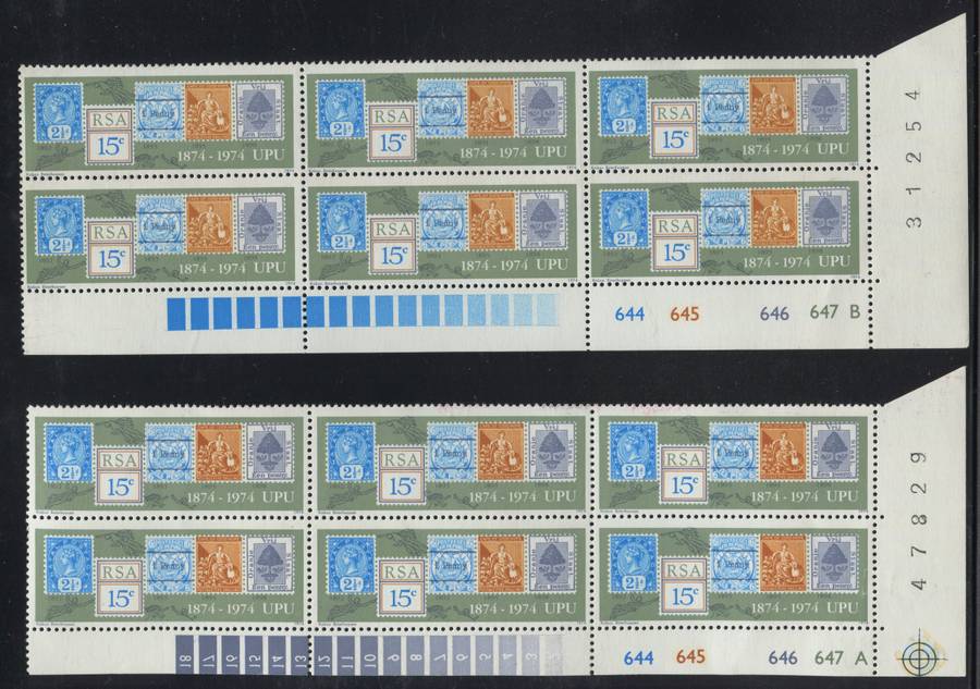 RSA - Set Of 2 Control Blocks Of 6 - 1974 - MNH