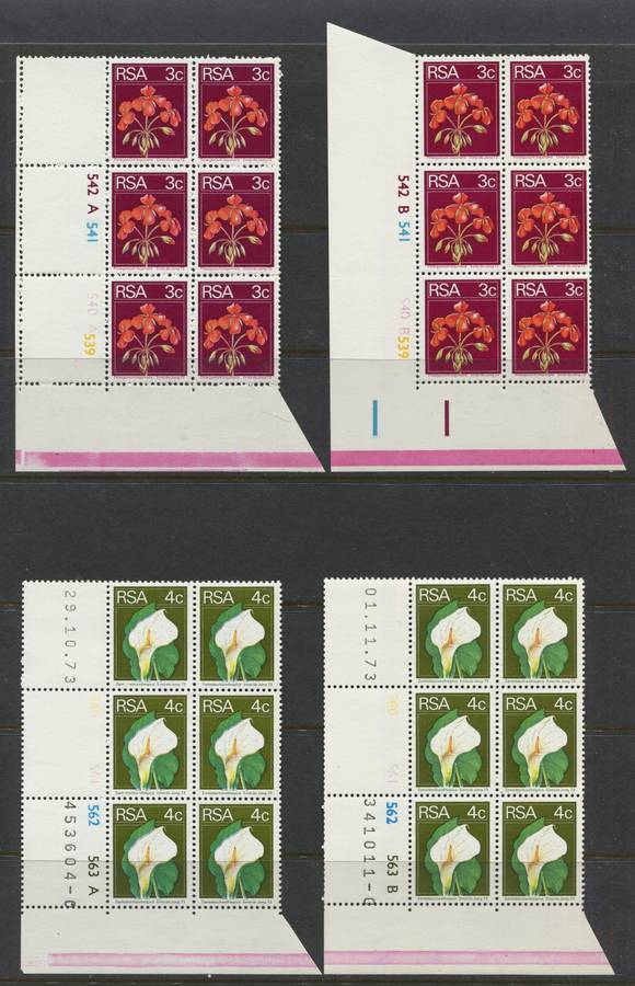 RSA - 30 Control Blocks Of 6 - 1974 - MNH