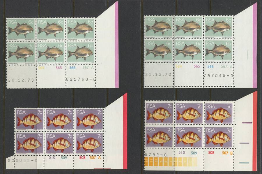 RSA - 30 Control Blocks Of 6 - 1974 - MNH
