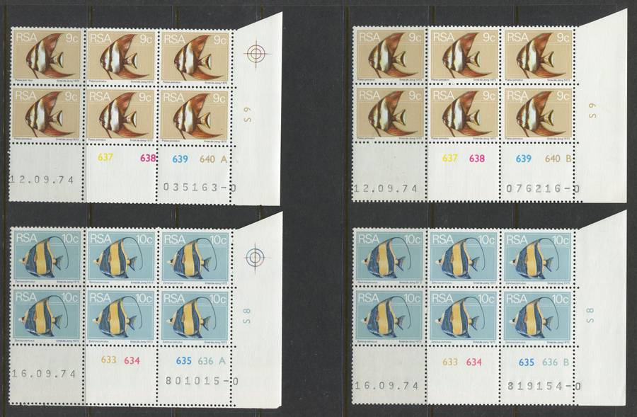 RSA - 30 Control Blocks Of 6 - 1974 - MNH