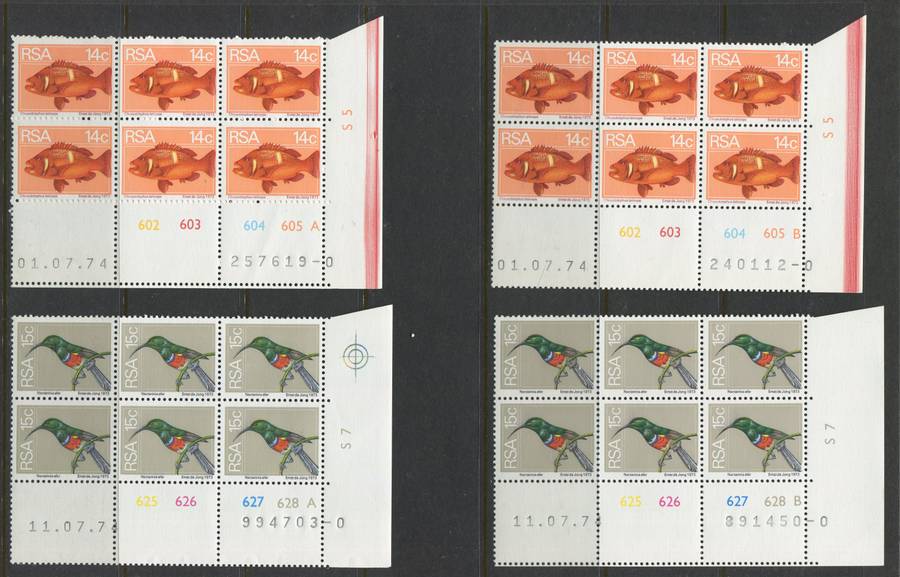 RSA - 30 Control Blocks Of 6 - 1974 - MNH