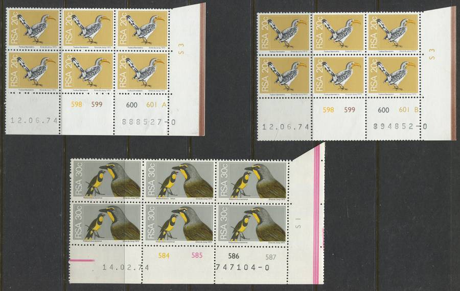RSA - 30 Control Blocks Of 6 - 1974 - MNH