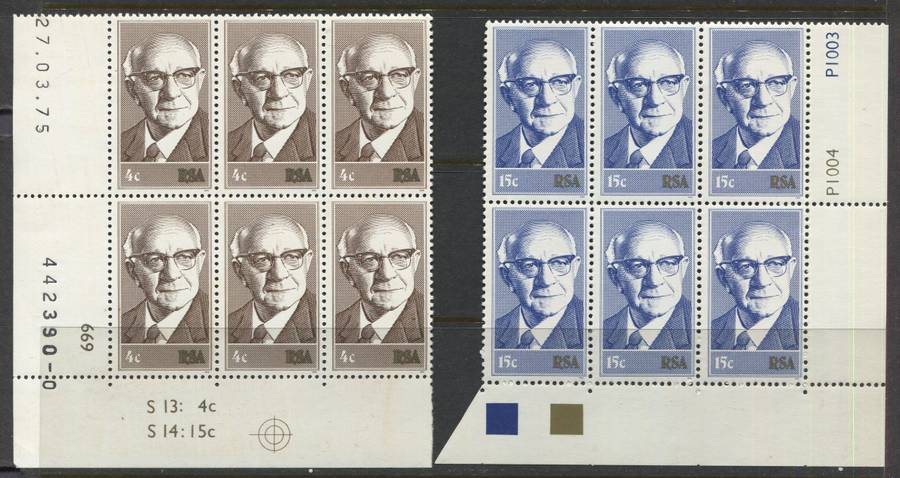 RSA - Set Of 2 Control Blocks Of 6 - 1975 - MNH