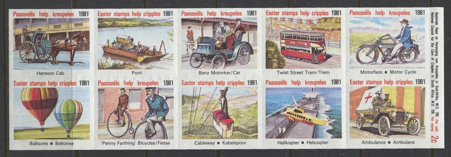 RSA - Easter Stamps - Sheet of 10 - 1981 - MNH