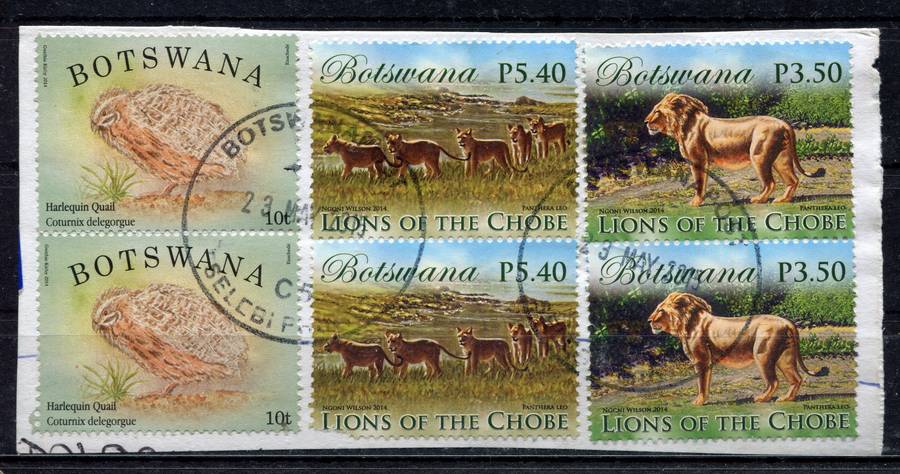 Botswana - Used On Piece