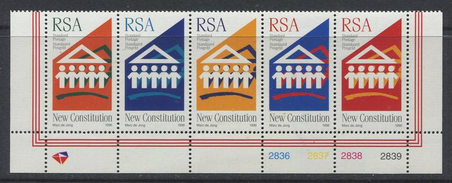 RSA - Strip Of 5 - 1996 - MNH