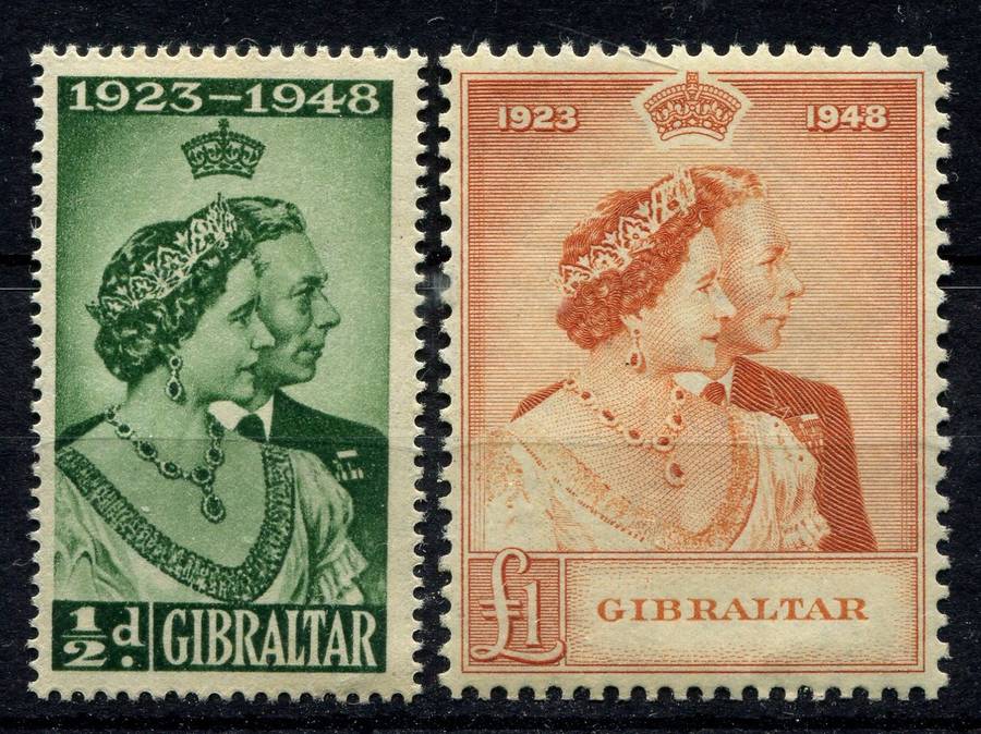 Gibraltar - Royal Silver Wedding - 1948 - MNH
