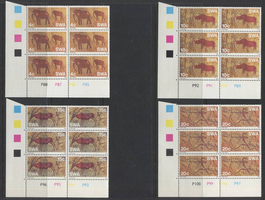 SWA - Set Of 4 Control Blocks Of 6 - 1976 - MNH