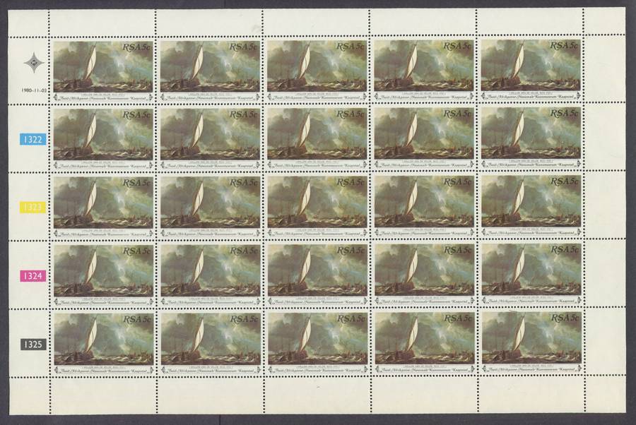RSA - Set of 4 Full Sheets Of 25 - 1980 - MNH