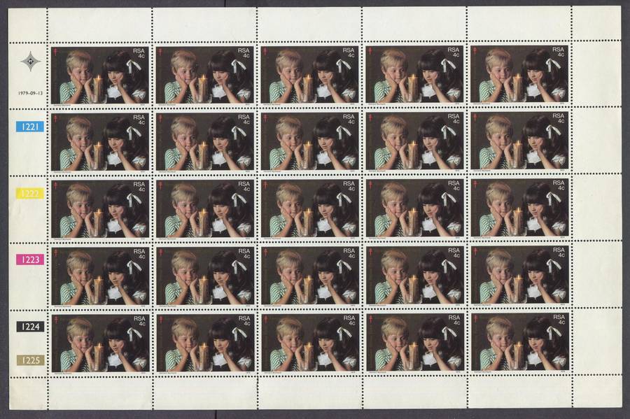 RSA - Sheet of 25 - 1979 - MNH - Some Separation