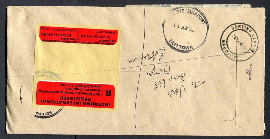 Botswana - "Maxi" Size Registered Cover