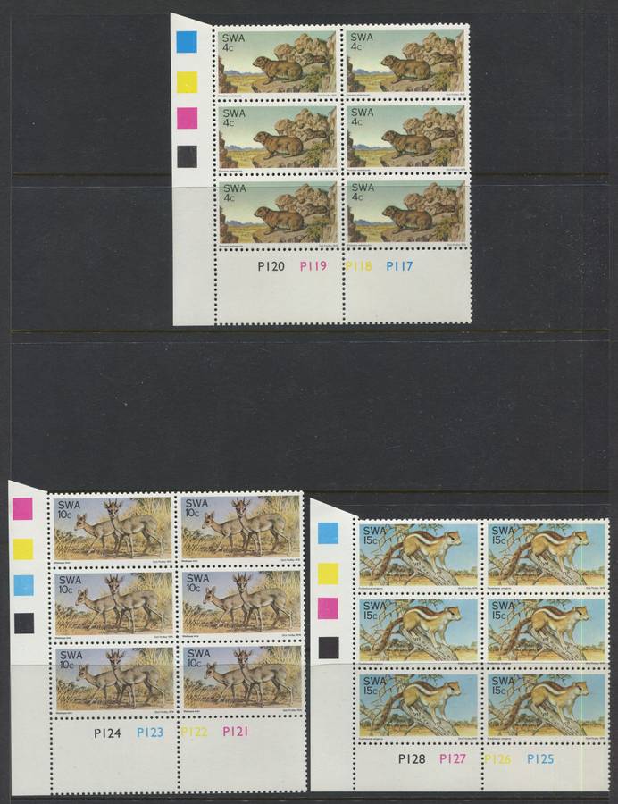 SWA - Set Of 3 Control Blocks Of 6 - 1976 - MNH