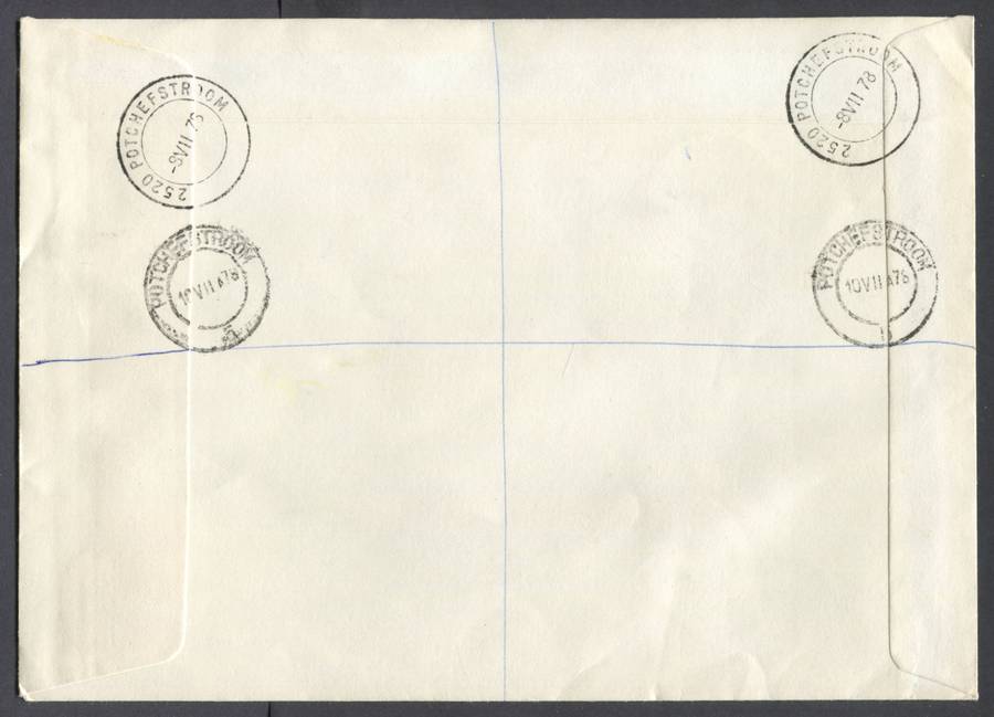 RSA - Registered Cover with Cinderella Miniature Sheet Posted at the Exhibition - Potchefstroom