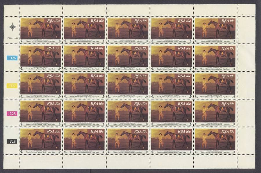 RSA - Set of 4 Full Sheets Of 25 - 1980 - MNH