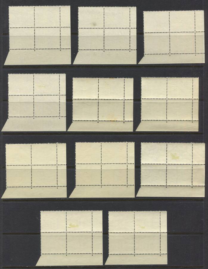 RSA - Postage Due - 11 Control Blocks of 4 - 1972 - MNH