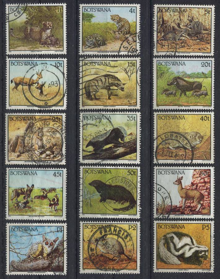 Botswana - Animals - 1992 - Used