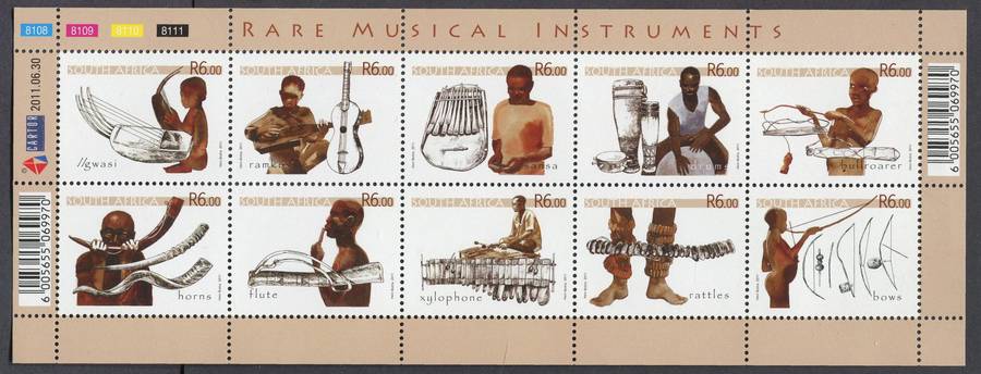 RSA - Sheet of 10 - 2011 - MNH