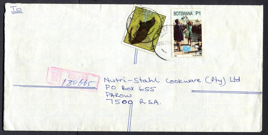 Botswana - "Maxi" Size Registered Cover