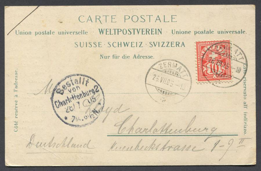 Switzerland - Post Card