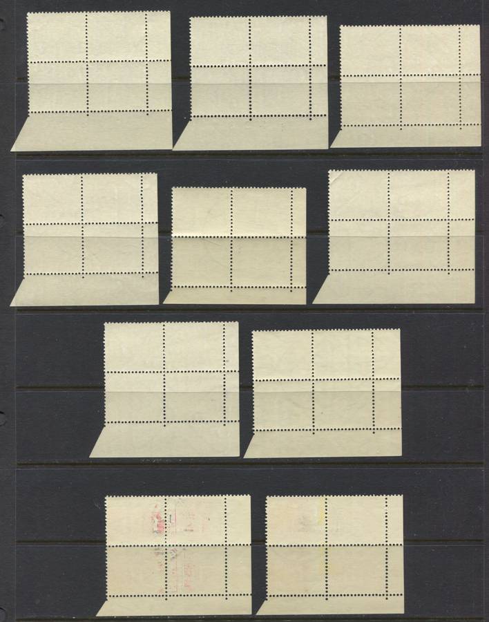 RSA - Postage Due - 10 Control Blocks of 4 - 1972 - Used(CTO)