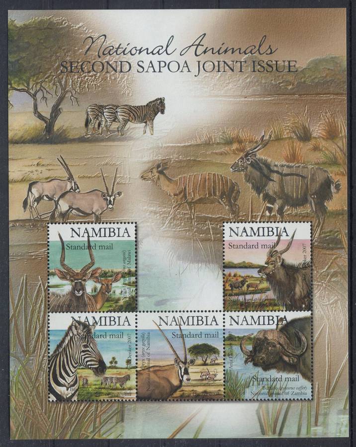 Namibia - Miniature Sheet - 2007 - MNH - Type In Silver