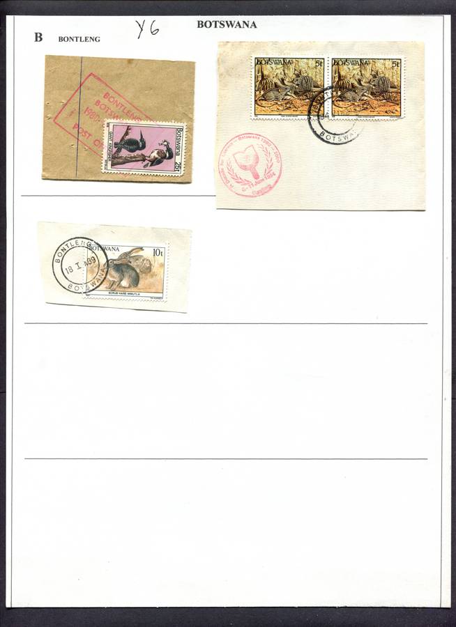 Botswana - 3 Pieces Mounted(Hinged) on Album Page
