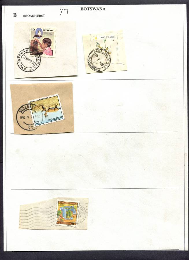 Botswana - 4 Pieces Mounted(Hinged) on Album Page