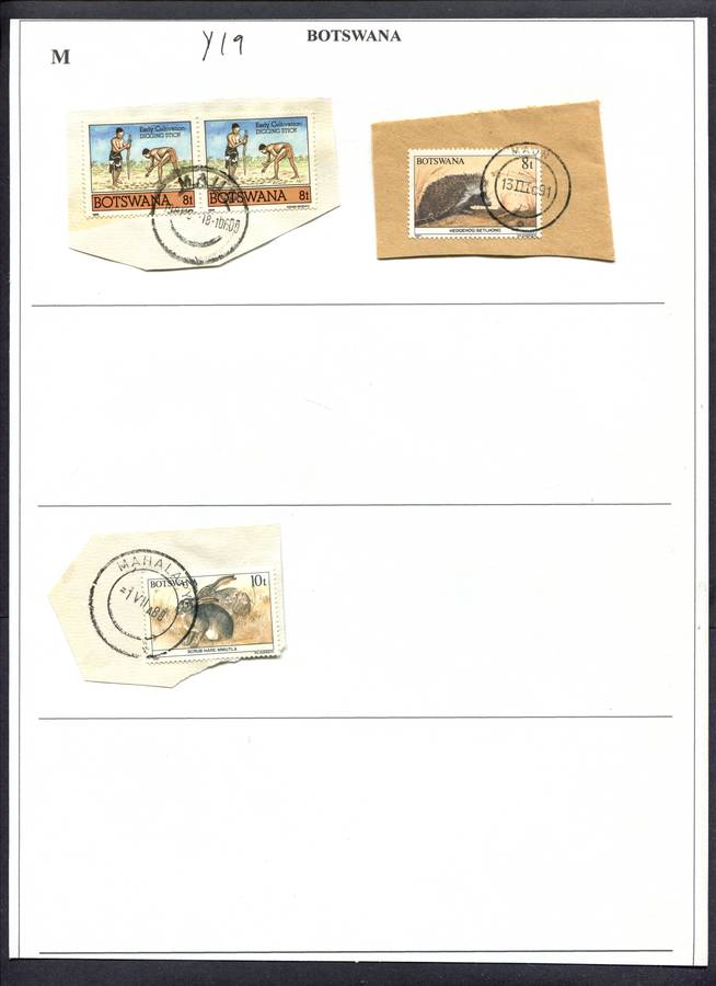 Botswana - 3 Pieces Mounted(Hinged) on Album Page