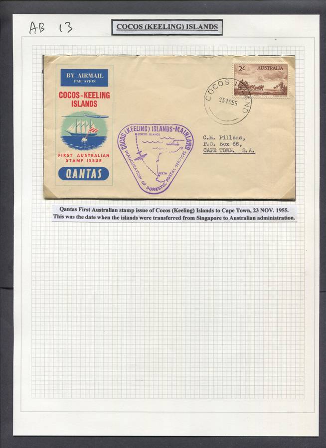 Cocos Islands - 1 Cover in Photo Corners