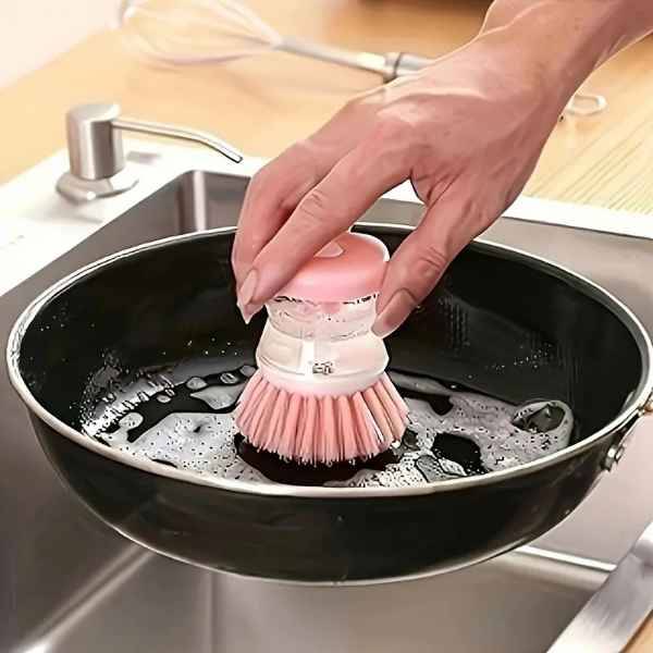 Fantastic Soap Dispensing Scrubbing & Cleaning Pan Brush