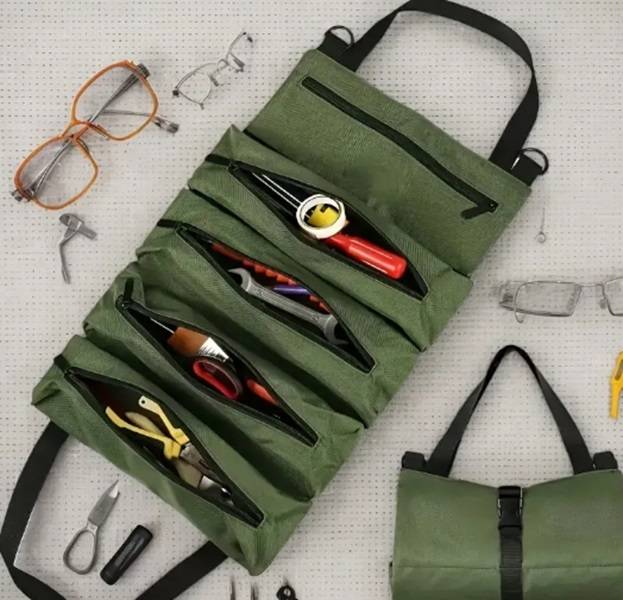 HEAVY DUTY PRACTICAL & EFFICIENT WATER RESISTANT ROLLUP TOOL BAG