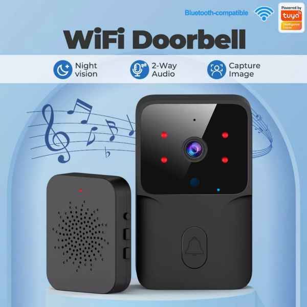 Super Intelligent Smart WIFI Doorbell Security Camera with Two Way Comms