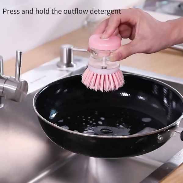 Fantastic Soap Dispensing Scrubbing & Cleaning Pan Brush