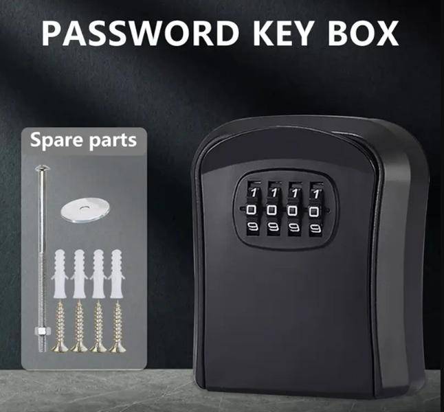 Portable & Quality Storage or Key Protect Four Digit Cypher Lock Box